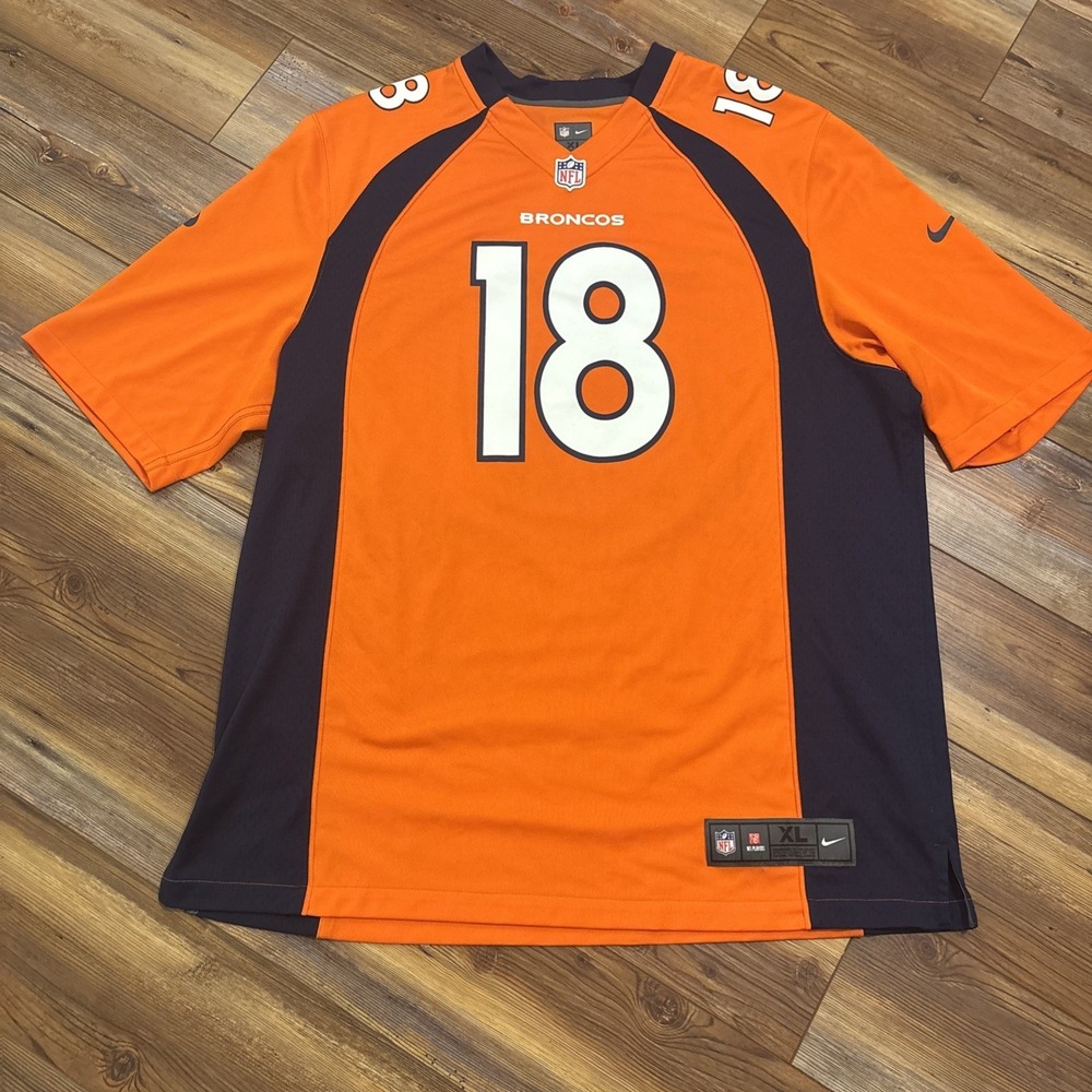 Peyton Manning Denver Broncos Jersey #18 -Nike On Field Size 48 XL New w/o Tags